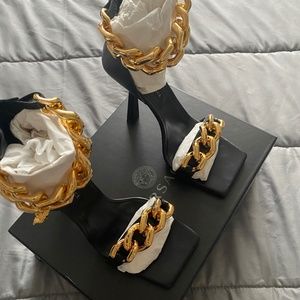 MEDUSA CHAIN NAPPA LEATHER SANDALS